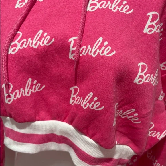 Barbie Cropped Hoodie - Size Small - Picture 2 of 3
